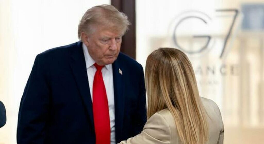 G7 di Évian: Meloni e Trump, prove di disgelo tra battute e dossier pesanti