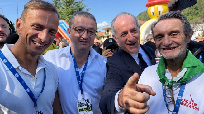 Pontida, Zaia e i governatori «dissidenti»: «Il Nord resti il nostro punto di riferimento, ma l'Italia non può permettersi squilibri territoriali»